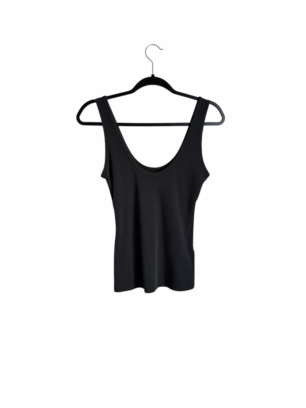 Abercrombie A&F Women’s Mini Rib Scoop Neck Tank Top S Dark Grey